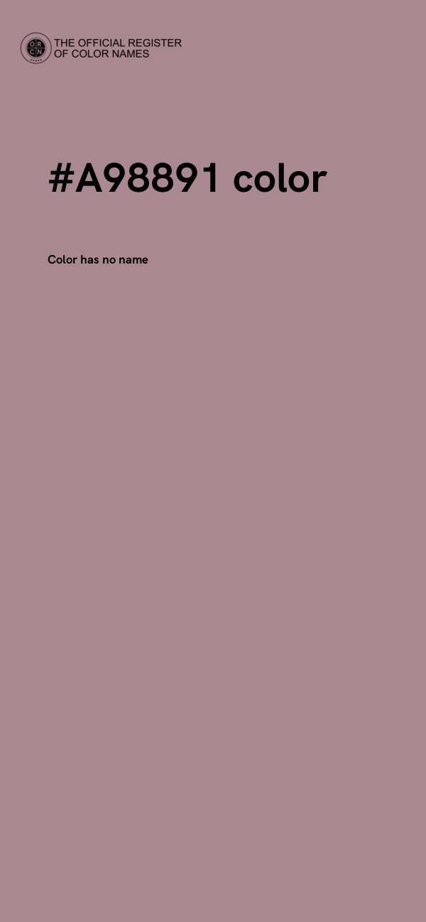 #A98891 color image