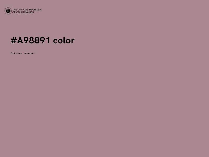 #A98891 color image