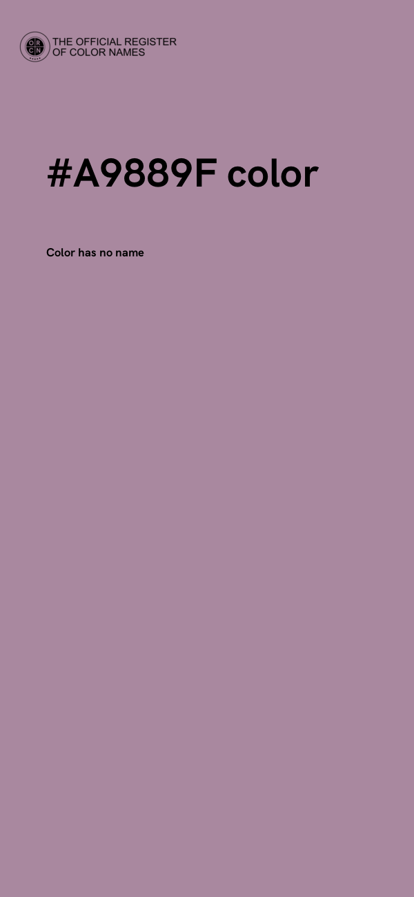 #A9889F color image