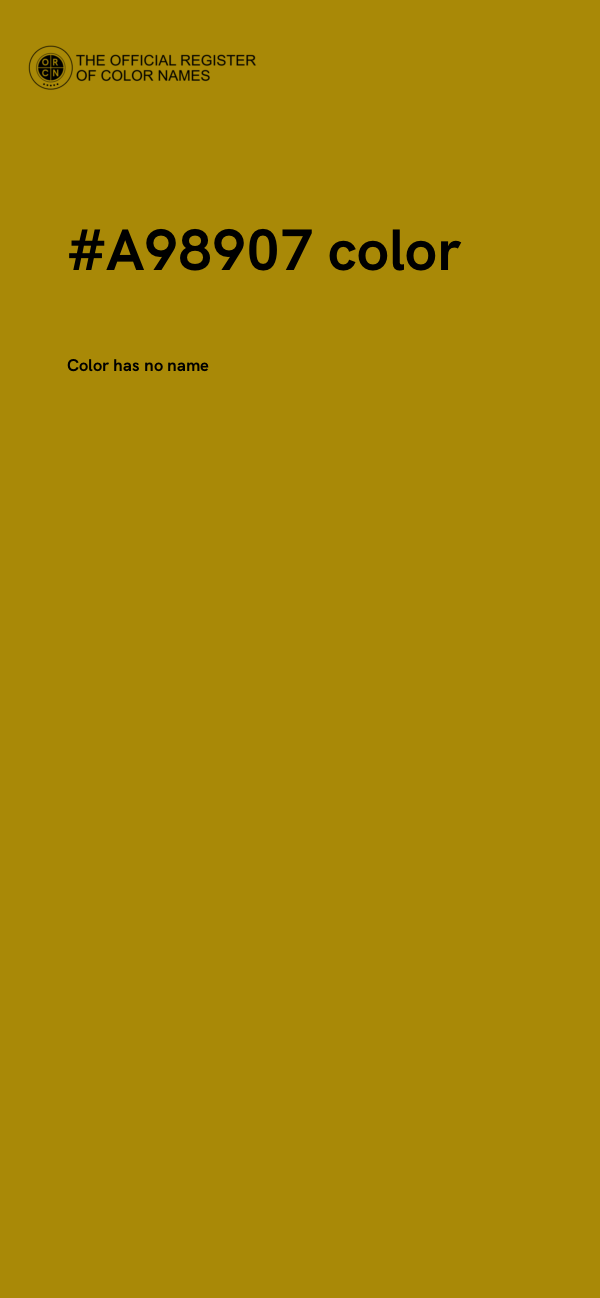 #A98907 color image
