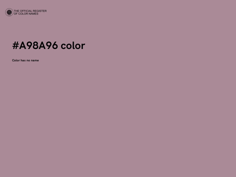 #A98A96 color image