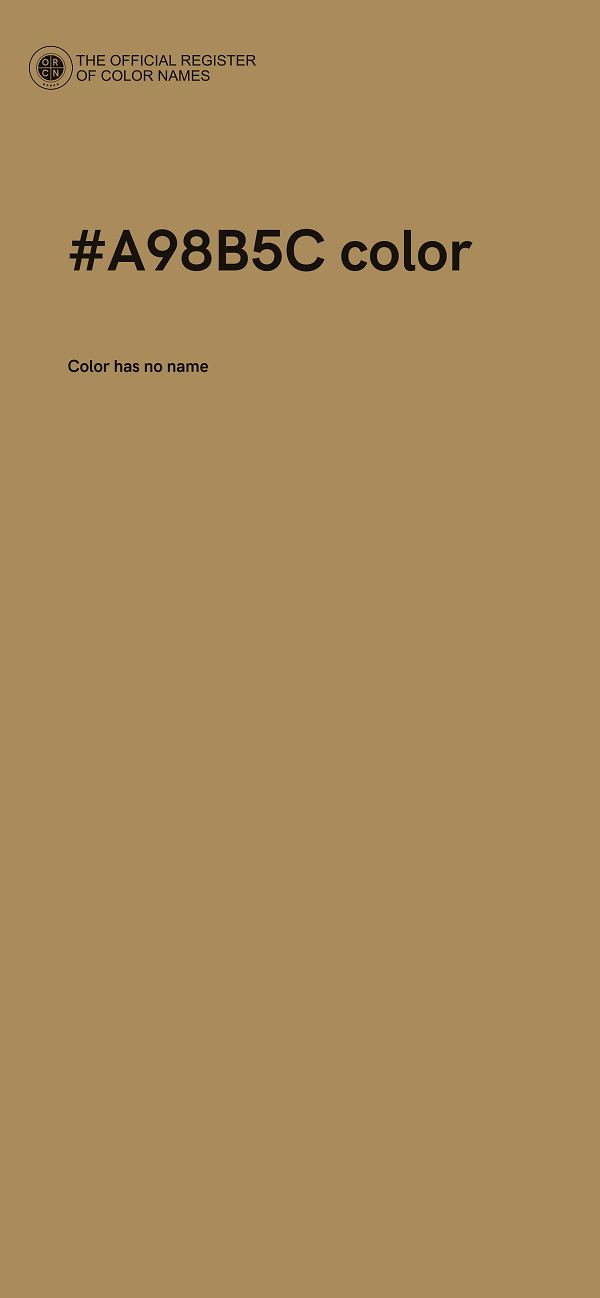#A98B5C color image
