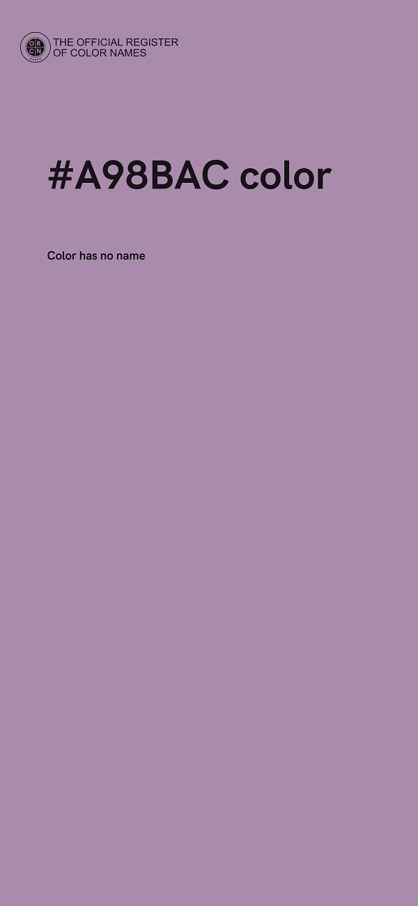 #A98BAC color image
