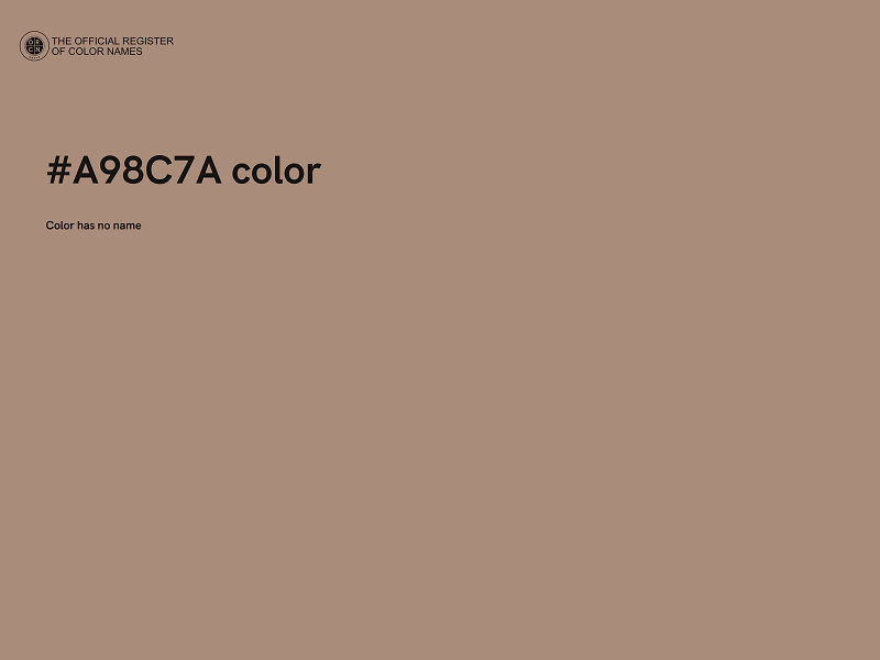 #A98C7A color image