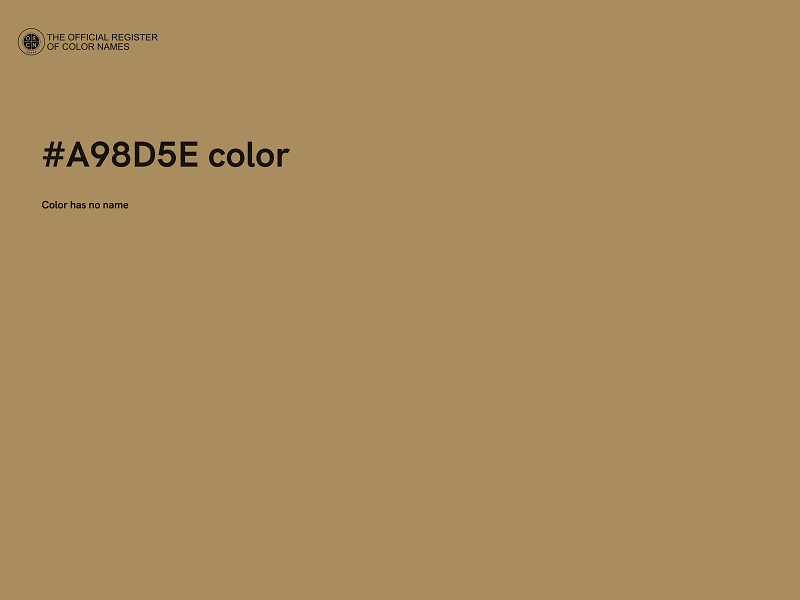 #A98D5E color image