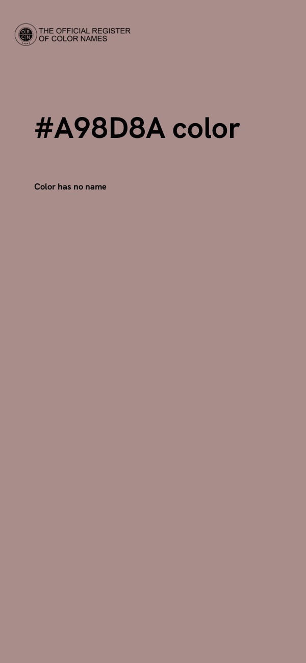 #A98D8A color image