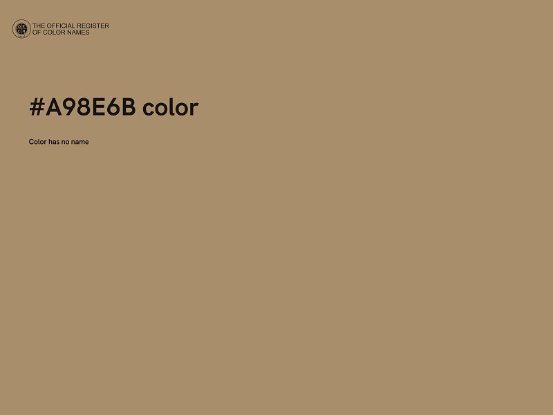 #A98E6B color image