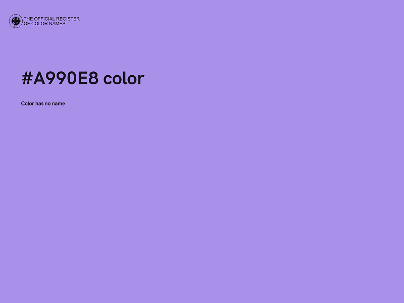 #A990E8 color image