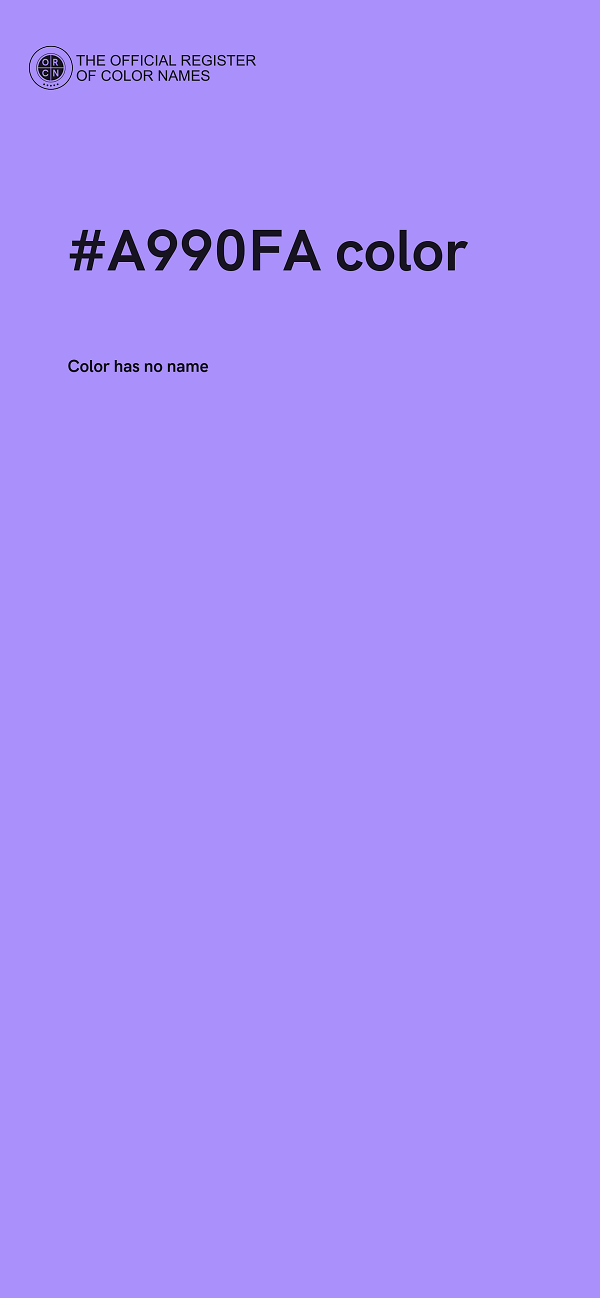 #A990FA color image