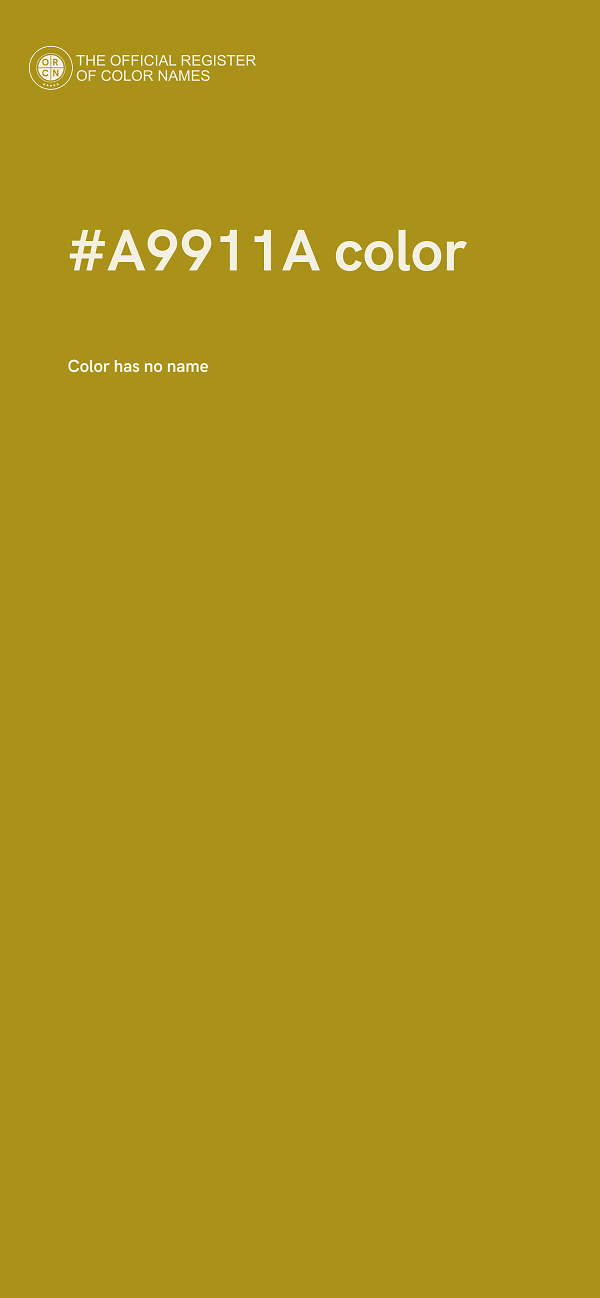 #A9911A color image