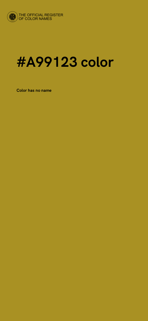 #A99123 color image