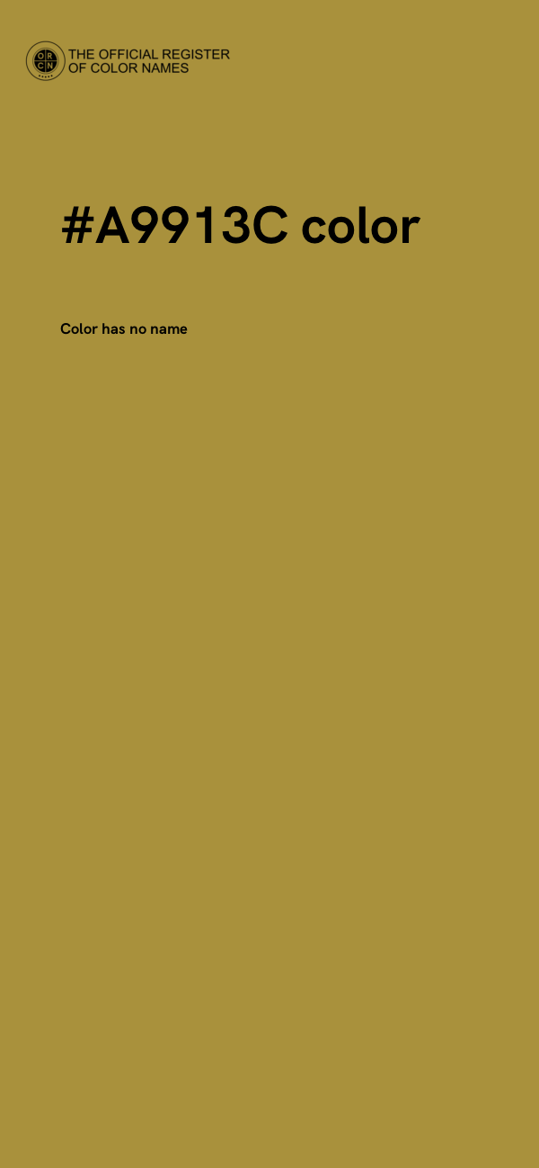 #A9913C color image