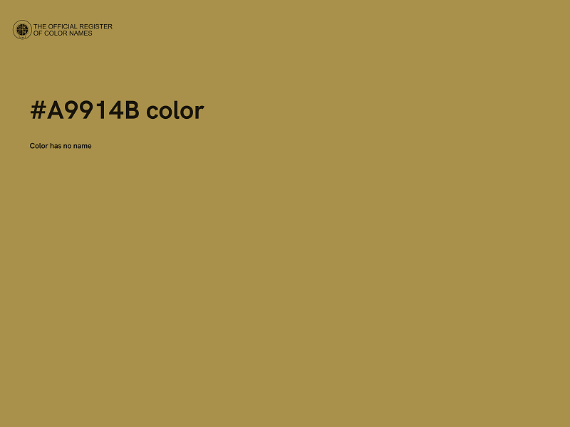 #A9914B color image