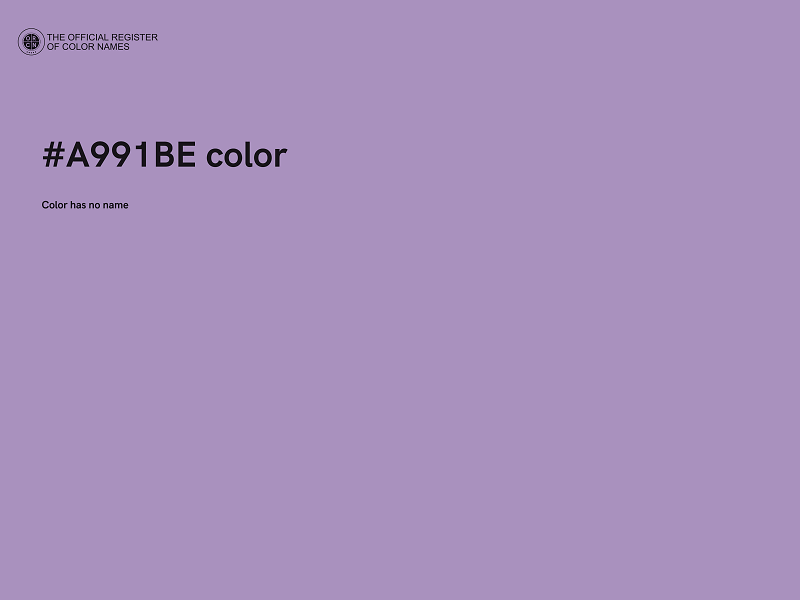#A991BE color image