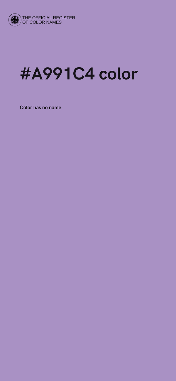 #A991C4 color image