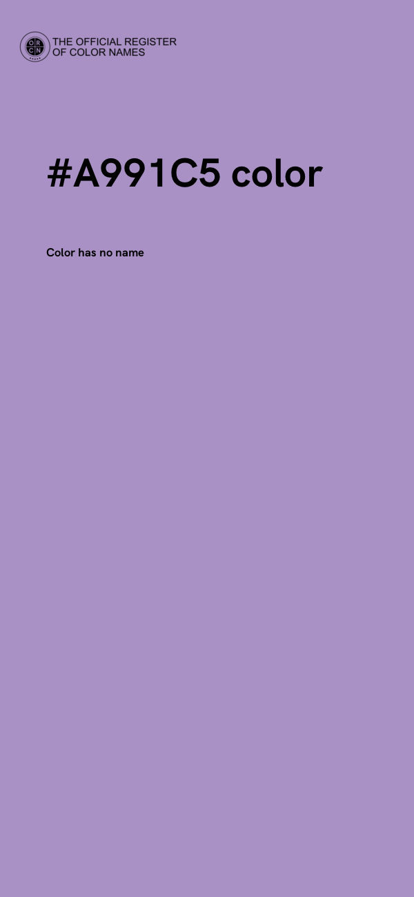 #A991C5 color image