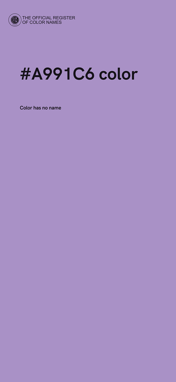 #A991C6 color image
