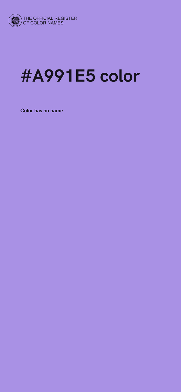 #A991E5 color image