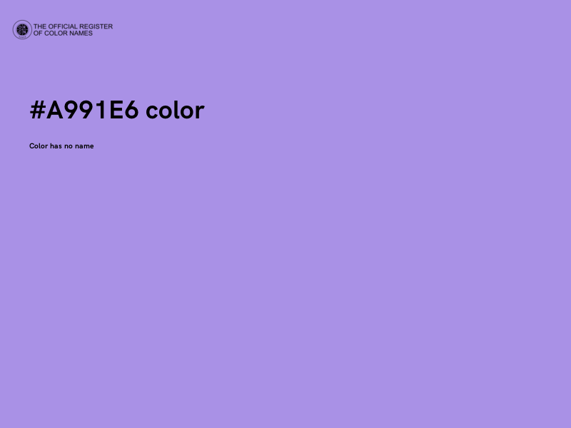 #A991E6 color image