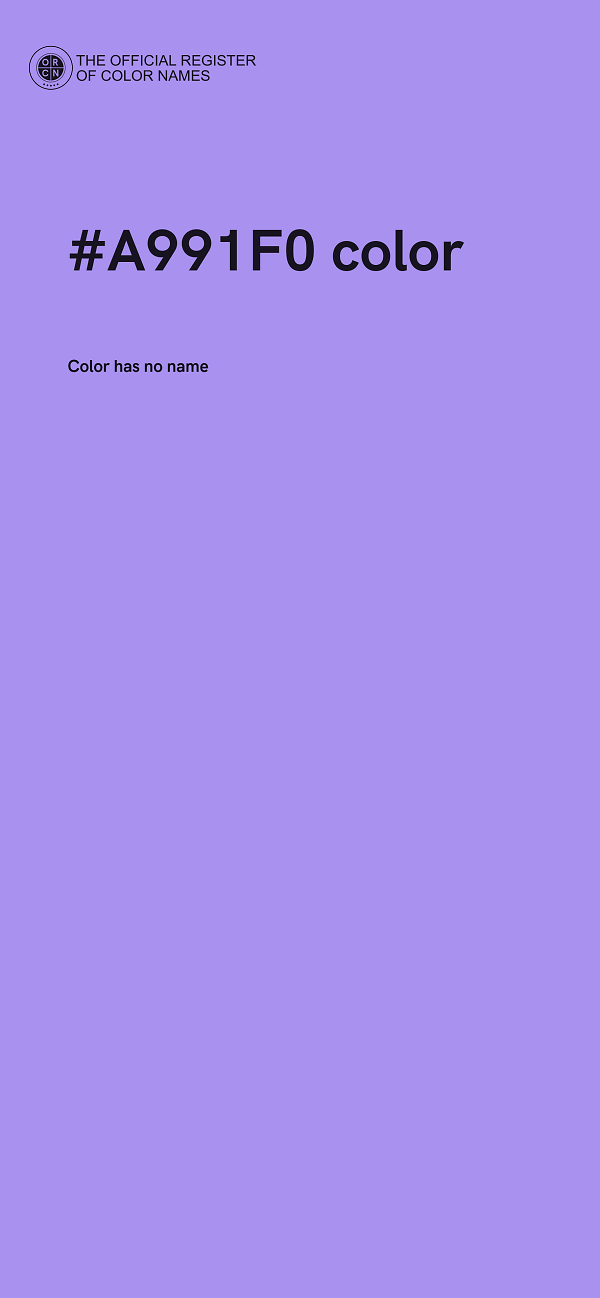 #A991F0 color image