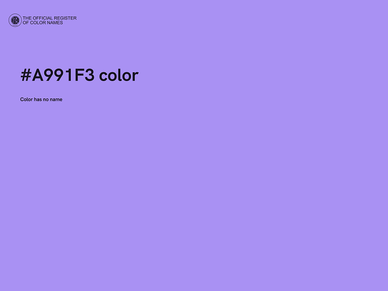 #A991F3 color image