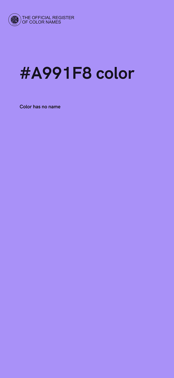 #A991F8 color image
