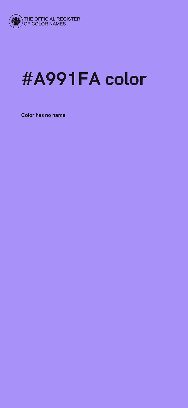 #A991FA color image