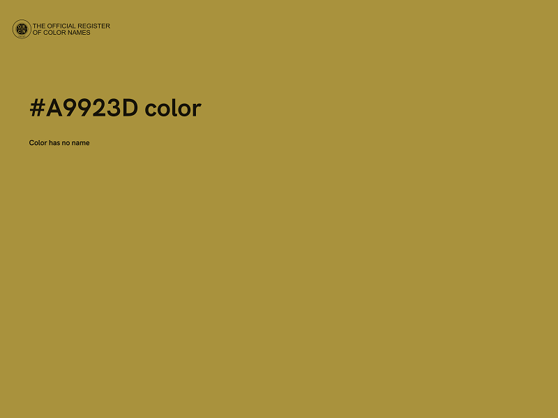 #A9923D color image
