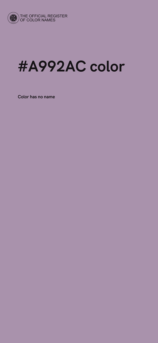#A992AC color image