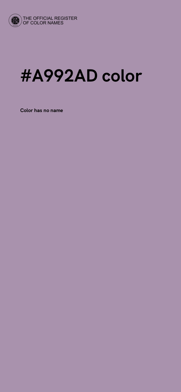 #A992AD color image