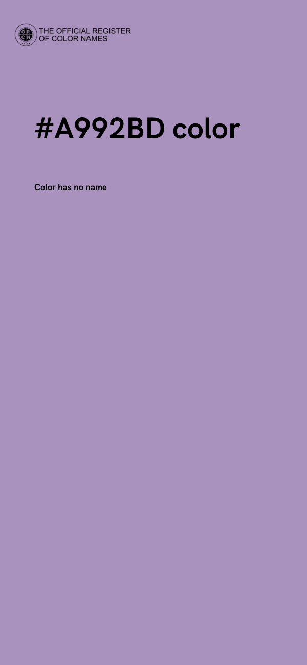 #A992BD color image