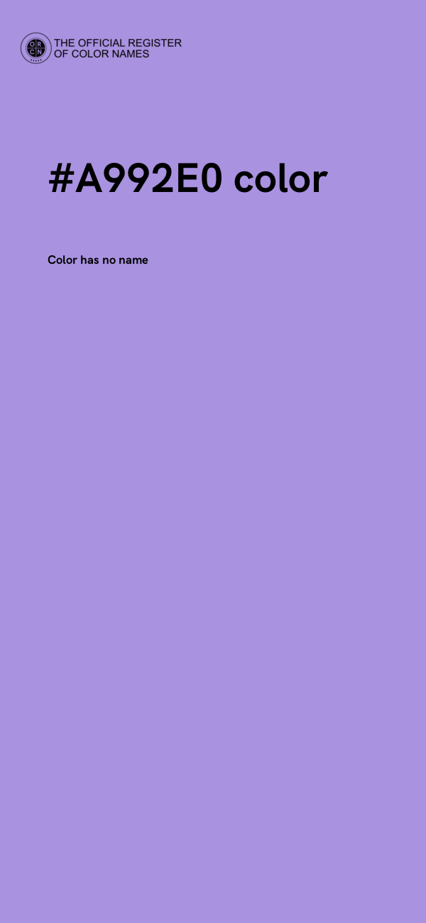 #A992E0 color image
