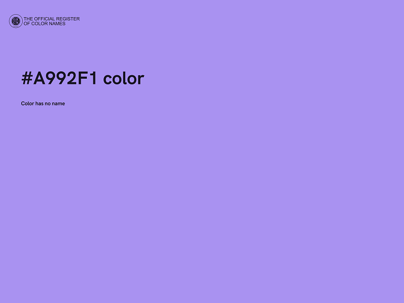 #A992F1 color image