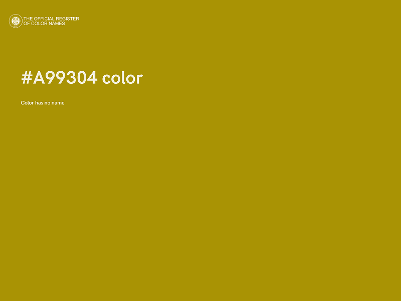 #A99304 color image