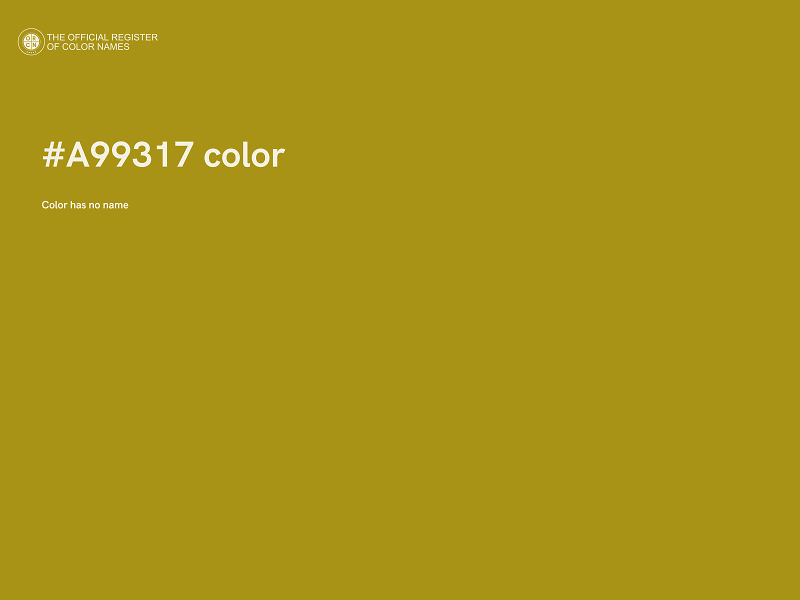 #A99317 color image