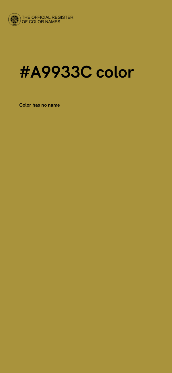 #A9933C color image