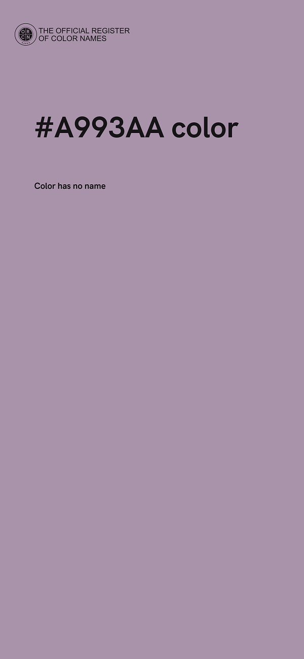 #A993AA color image
