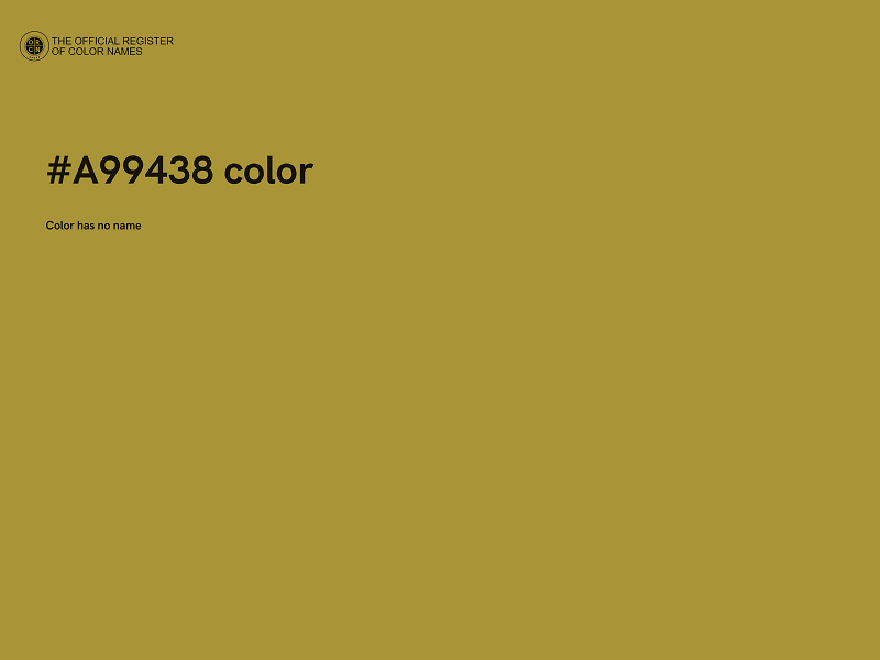 #A99438 color image