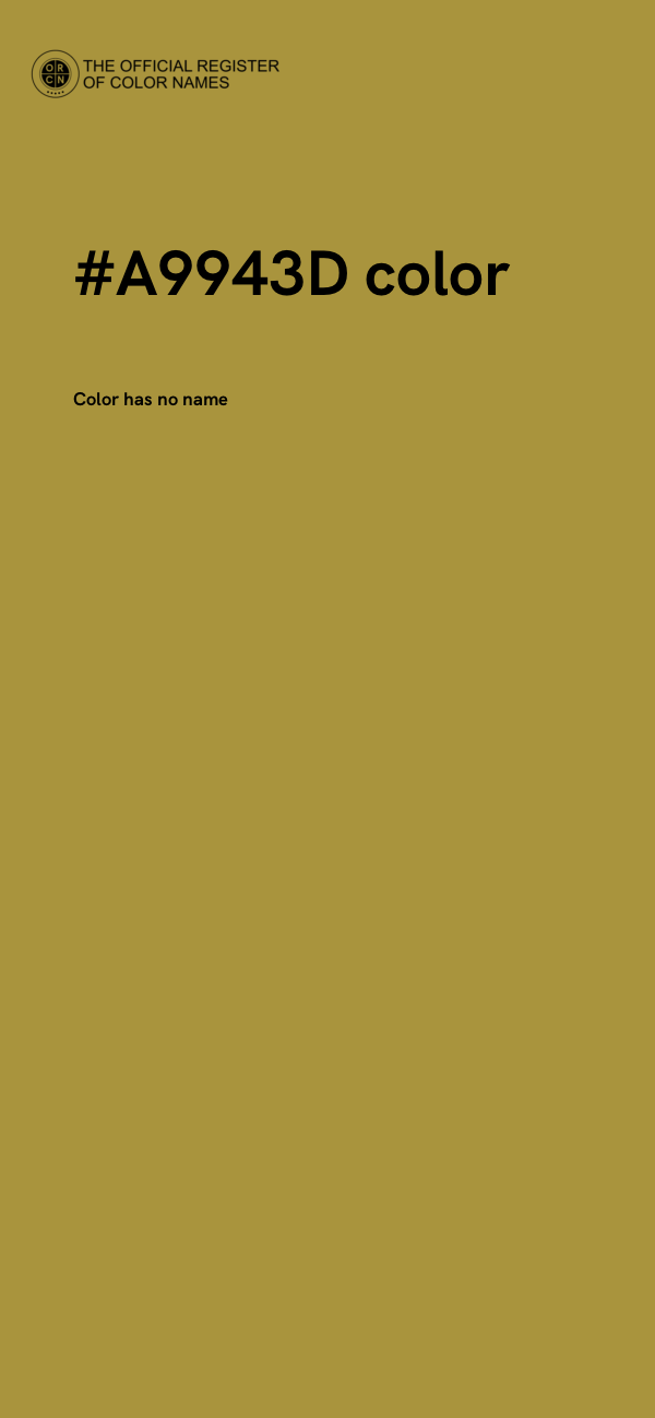 #A9943D color image