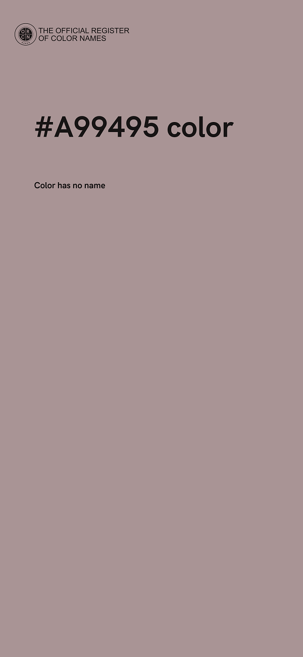 #A99495 color image