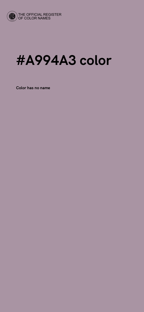 #A994A3 color image