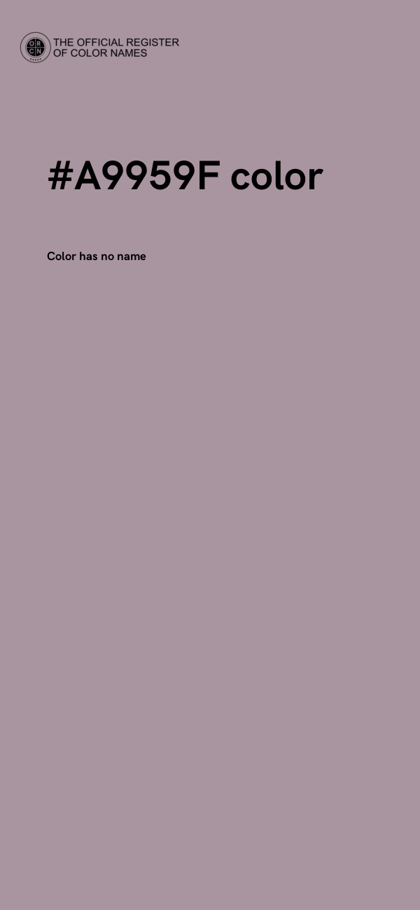 #A9959F color image