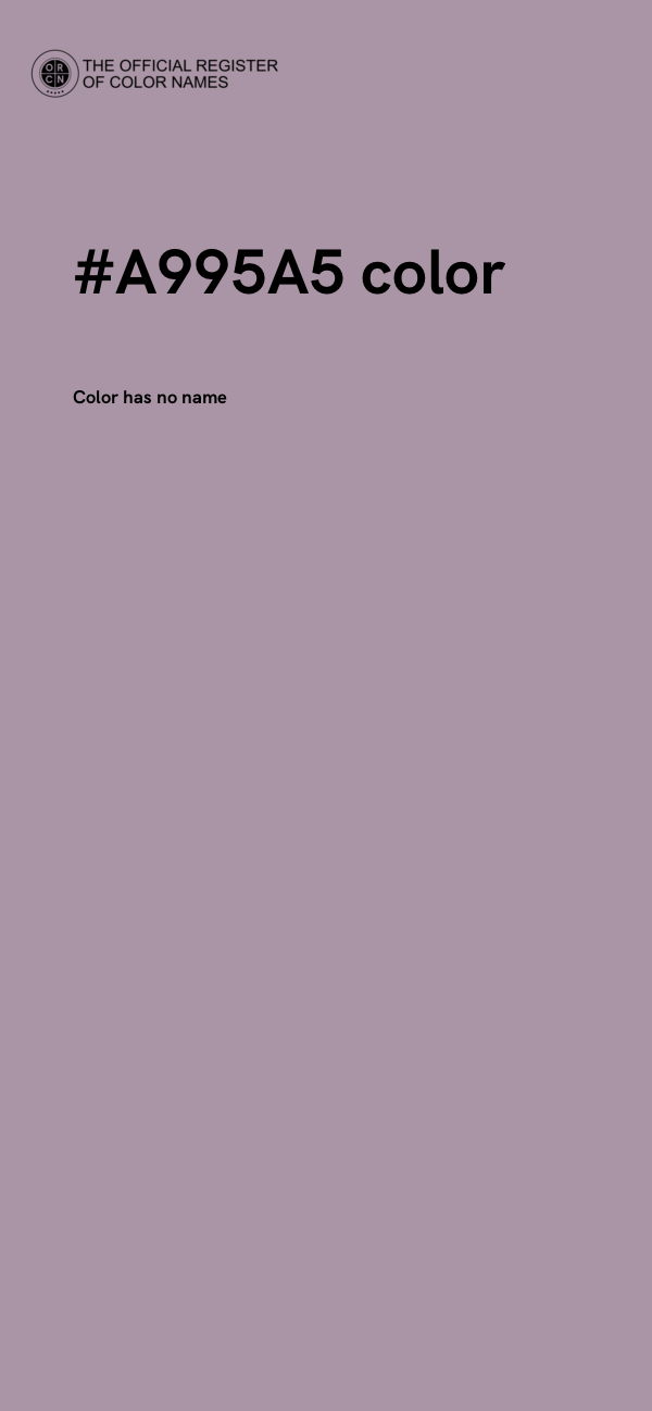 #A995A5 color image
