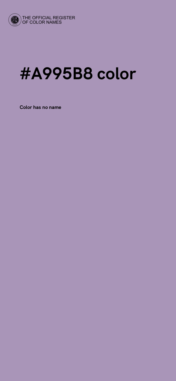#A995B8 color image