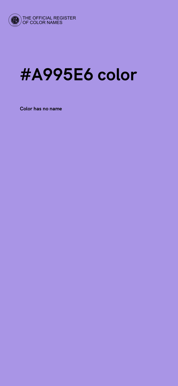 #A995E6 color image