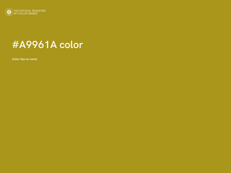 #A9961A color image