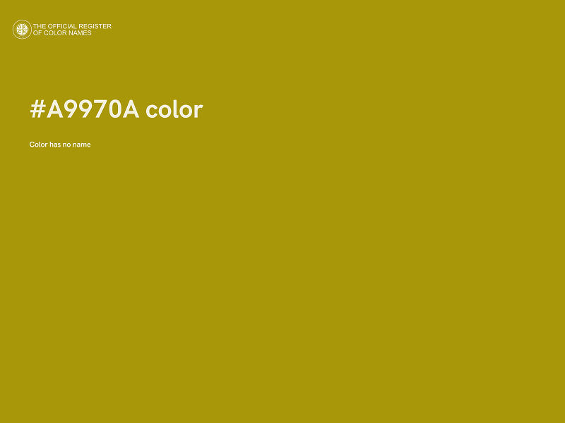 #A9970A color image