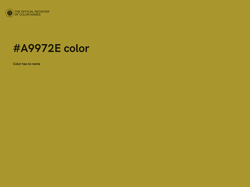 #A9972E color image