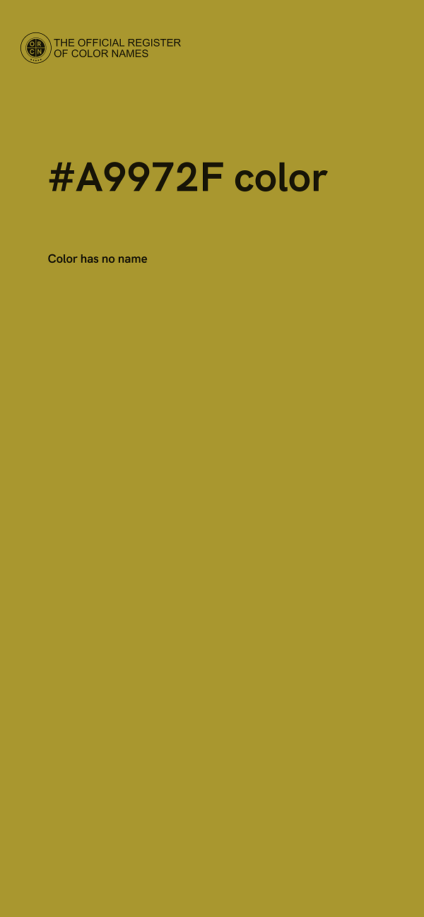 #A9972F color image