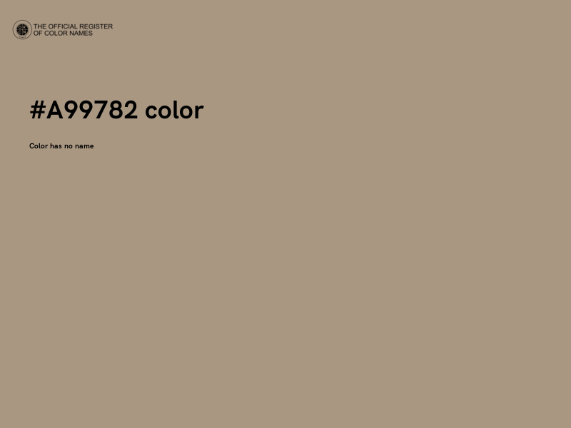 #A99782 color image